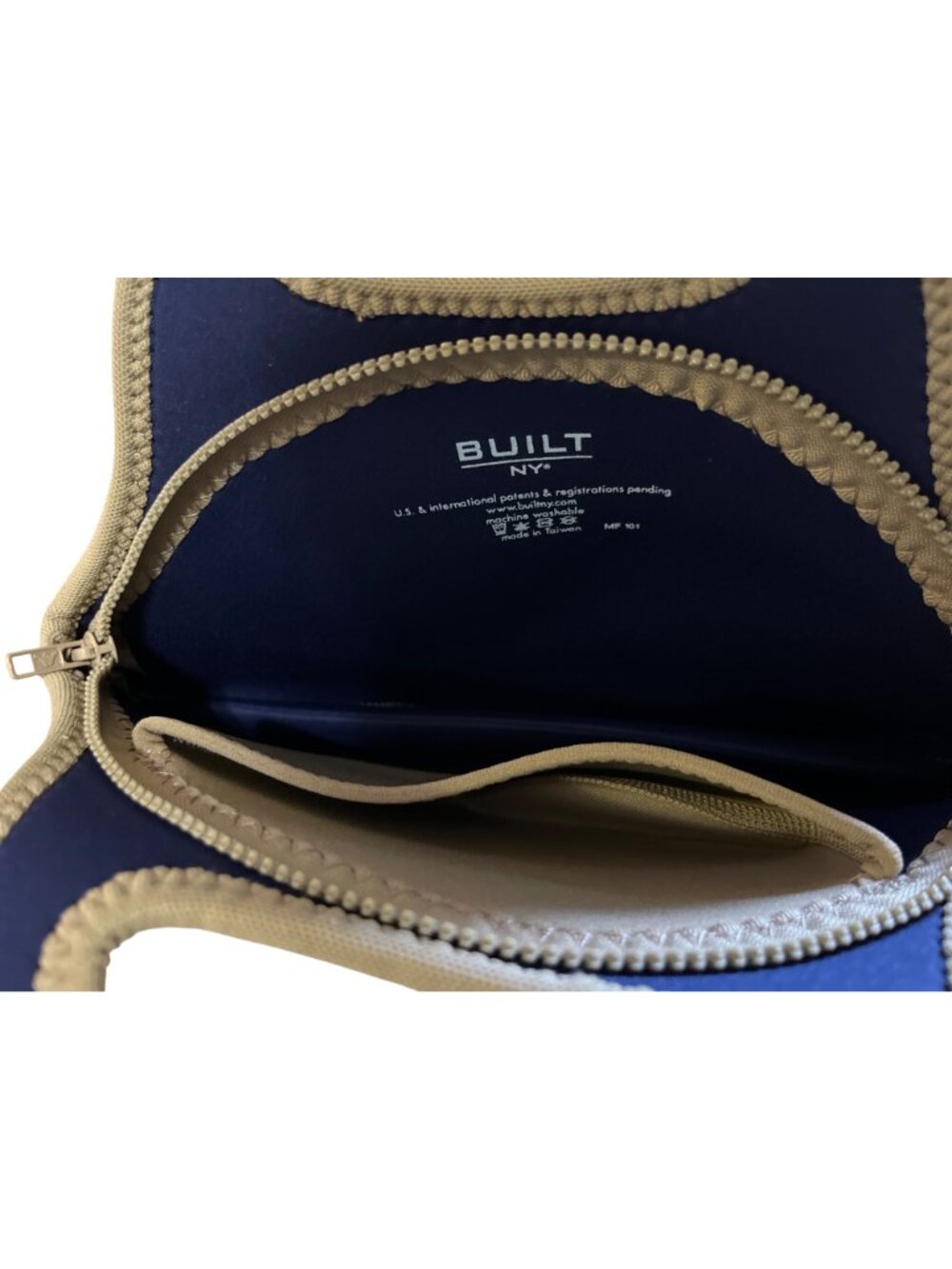 Built NY Neoprene Insulated Lunch Tote Bag Beige NEW - Picture 12 of 13